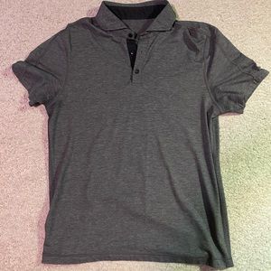 Lululemon men’s large gray polo / golf shirt used